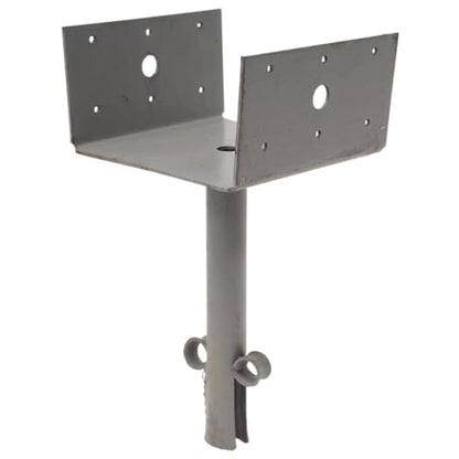 Simpson Strong-Tie EPB66 Elevated Post Base - 5-1/2 in. x 3 in. x 5-1/2 in., 6x6 Post Size, Heavy Duty 12-Gauge Base Plate Steel Build, Cast-In-Place for Secure Connection to Concrete