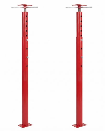 Adjustable Jack Post 56"-100", 2Pack House Floor Jack, 18000LBS House Jacks - color: Red/56"-100"