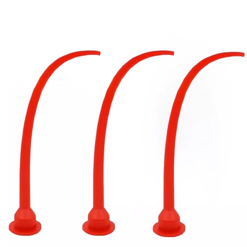 3PCS Caulk Extension Reusable Curved Nozzle for Sausage Caulking Gun (Curved)