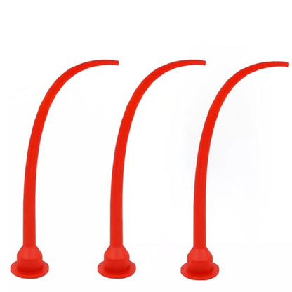 3PCS Caulk Extension Reusable Curved Nozzle for Sausage Caulking Gun (Curved)