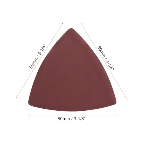 HARFINGTON 100pcs Triangular Hook & Loop Sandpapers 2000 Grits 3-1/8" Aluminum Oxide Sanding Pads Random Orbital Mouse Detail Sander Papers Oscillating Multi Tool Sheets - size: 2000 Grits