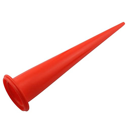 LQ Industrial 2pcs Cones Nozzles Caulking Nozzle 30cm Applicator Caulking Nozzle Tips Replacement Extension, Red