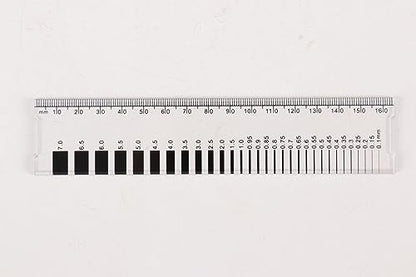 Crack Width Gauge， Concrete Crack Gauge Width Ruler Width Crack Gauge (CW-01 1PC)