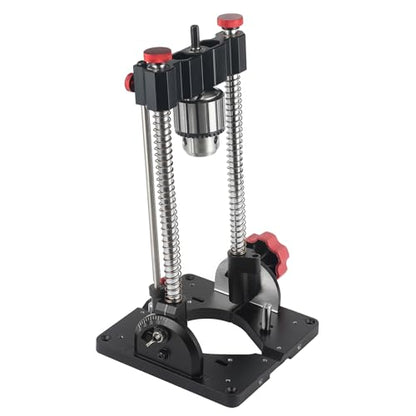 1348 Drill Guide, Heavy-Duty Portable Drill Press Jig, 1/2 in Keyed Chuck