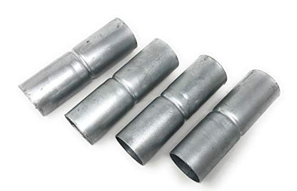 Chain Link Fence Top Rail Sleeves Galvanized Steel 4 Pc Pack 1-5/8" X 6"