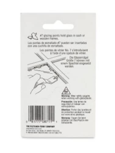 Fletcher Glazier Points Repairing or reglazing Windows 50 pk