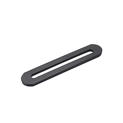 Xiaoyztan 3.5 Inch Stainless Flat Bracket Adjustable Support 6 Pcs - color: Black, size: Small