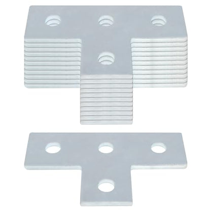 12 Pack Strut T Bracket for 1-5/8" Strut Channel,3/16" Thick