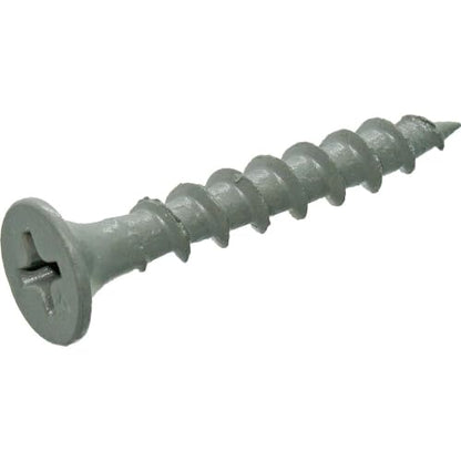 Grip-Rite PTN114S5 PG10 Polymer Coated #6 x 1-1/4" Coarse Thread Deck Screw, Gray, 5lb Box