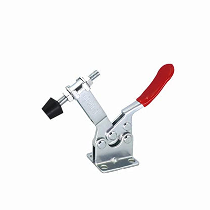 4PCSGH-201-B Hold Down Toggle Clamps Woodworking Latch Antislip Red Hand Tool Holding Capacity Antislip Horizontal Heavy Duty Toggle Clamp 201B 198lbs Quick Release Tool - style: Standard GH-201-B Toggle clamp