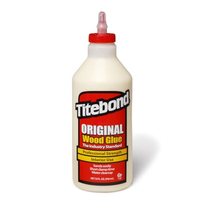 Titebond Original Wood Glue, 1-Quart #5065, Yellow - size: 32 fl oz