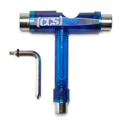[CCS] Skateboard Tool - All in One T Tool, Metal T Tool W/Grip File, or Y Tool W/Rethreader - color: Clear Blue