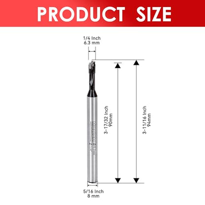 MOLLOM 1/4" (6.3mm) Carbide Forstner Drill Bit - size: 6.3mm | 1/4"(Imperial System)