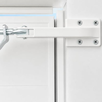 2 Pcs Door Jamb Bracket Hardware, Storm Door Closer Bracket Replacement - color: 2 White