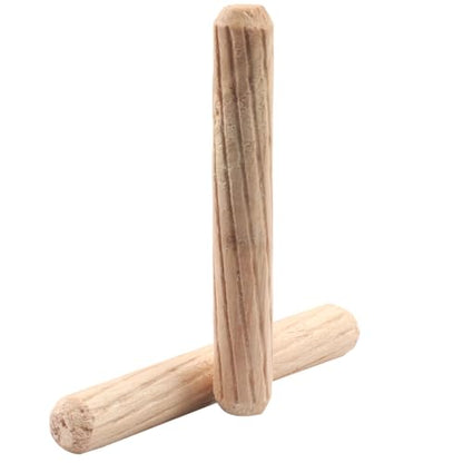 150 Pack Wooden Dowel Pins, M6x40mm - size: M6x40mm