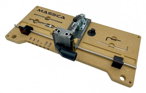 Massca Pocket Hole Jig Mounting System with M2 Jig Storage, 20mm Dog Holes