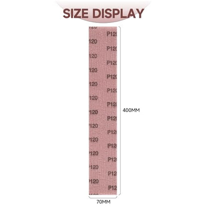 25Pcs 2-3/4" x 16" Hook and Loop Mesh Sandpaper for Orbital Sander - style: 70*400mm