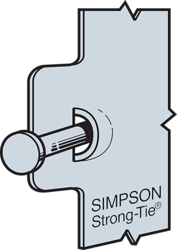 Simpson Strong-Tie LUS26SS Light Face-Mount Joist Hanger - Wood Construction Connectors, 18 Gauge Galvanized Steel Brackets, Hurricane Rafter Ties, 2x6, 25 Per Pack