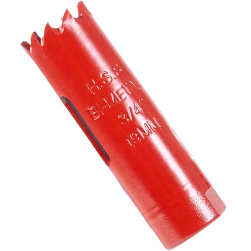 3/4"(19MM) Bi-Metal M42 Hole Saw with 8% Cobalt– Deep Cut 2" Depth HSS Hole Cutter for Wood, Plastic, Drywall, Metal Sheet & Hardened Stainless Steel(Without Arbor) - size: 3/4"(19MM)Bi-Metal M42 Hole Saw