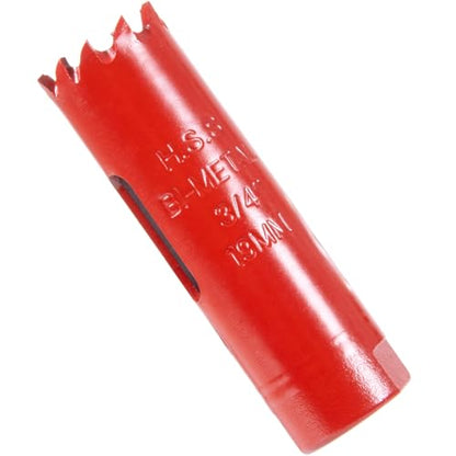 3/4"(19MM) Bi-Metal M42 Hole Saw with 8% Cobalt– Deep Cut 2" Depth HSS Hole Cutter for Wood, Plastic, Drywall, Metal Sheet & Hardened Stainless Steel(Without Arbor) - size: 3/4"(19MM)Bi-Metal M42 Hole Saw