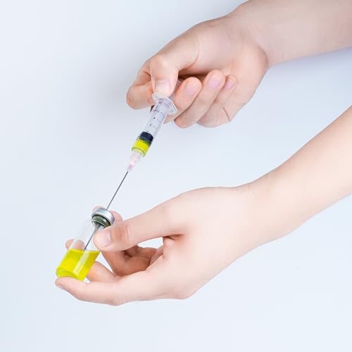 5ml Glue Applicator Syringes with 18G 4 Inch Blunt Tip Long Needles and Cap - size: 5ml