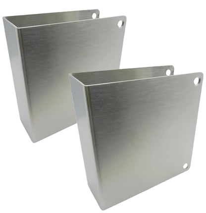 1-3/4" Stainless Steel Door Reinforcement Plate MP9492, 2 Pack