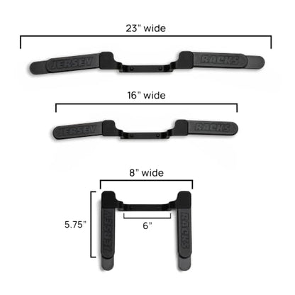 Wall Mount Display | Damage-Free Hanger for Sports Jerseys - color: Black