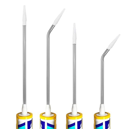 4 Pcs Handmade Stainless Steel Caulk Nozzle Extender 290-375mm
