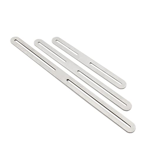 4 PCS Flat Straight Brace Brackets Mending Plates Repair Fixing Bracket with Slot, ULIFESTAR Heavy Duty Thicken SUS Corner Brace for Wood,Metal Bracket for Furniture Shelf Bed Table-10.83x0.94x0.12'' - size: Silver 10.83 x 0.94 x 0.12 inches