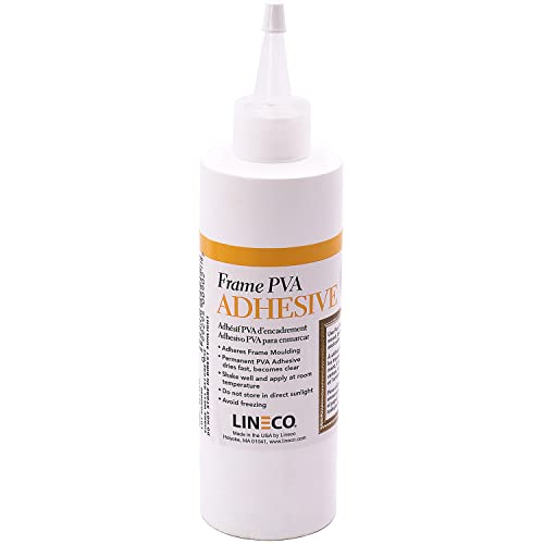 Lineco Frame PVA Adhesive, Acid Free, Dried Clear and Flexible, 8 oz - size: 8 oz