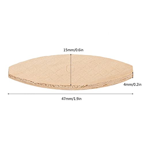 Wood Biscuit, 100pcs Wood Joining Biscuits Wood Board Docking Tool 0# 10# 20# (0#)