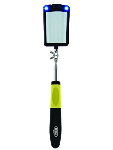General Tools 80560 Telescoping LED Lighted Inspection Mirror, 360 Swivel for Extra Viewing 33 inches - style: Rectangular LED