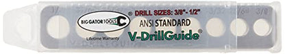 V-Drill Guide, Standard Sizes 3/8" to 1/2"