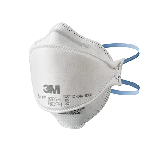 3M™ Aura™ N95 Particulate Respirator, 9205PH-20-DC, Pack of 20 Respirators, White