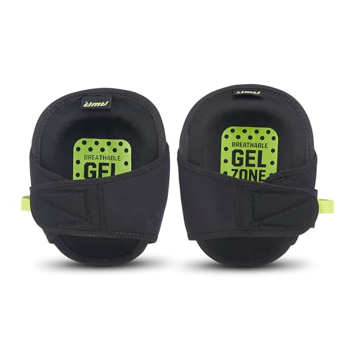 AWP Gel Pro Flooring Knee Pads with Dual-Layer Gel and Foam Padding - style: Gel/Round