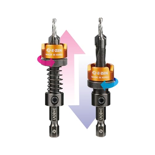 Depth Adjustable Countersink Drill Bit (3 x 8mm, 1/8" x 5/16") 1PCS - size: 3 x 8mm (1/8" x 5/16")