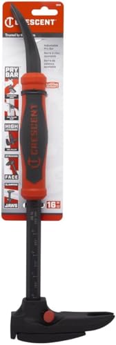 Crescent 16” Adjustable Pry Bar with Nail Puller - DB16 - size: 16 inch