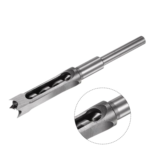 uxcell Square Hole Drill Bit, 3/4" High-Carbon Steel Hollow Chisel Mortise Power Tool for Woodworking - size: 3/4"