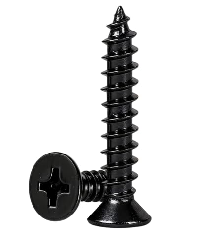 100pcs #6 X 3/4"",Black Wood Screws,Flat Head Screw,Small Screw,Black Screw - color: M3.5, size: #6 x 3/4" 100pcs