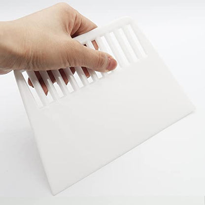 Plastic Putty Knife, 7 Inch Scraper Tool, Flexible Spackle Spreader Smoothing Tool for Paint, Wall Paper Treatment, Windshield, Drywall, Decals, Patching, Painting, White
