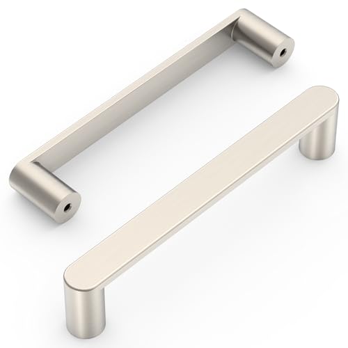 Amerdeco 10 Pack ZH0005BSN Brushed Satin Nickel Cabinet Pulls 3.75" - color: Brushed Satin Nickel, size: 3.75" hole center