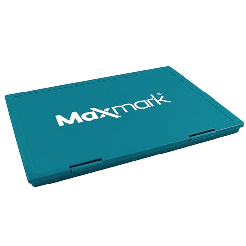 MaxMark Extra Large Black Ink Stamp Pad - 8.25" x 11.5" - Industrial Felt Pad - Black Color - color: Black, size: 8.25" x 11.5"