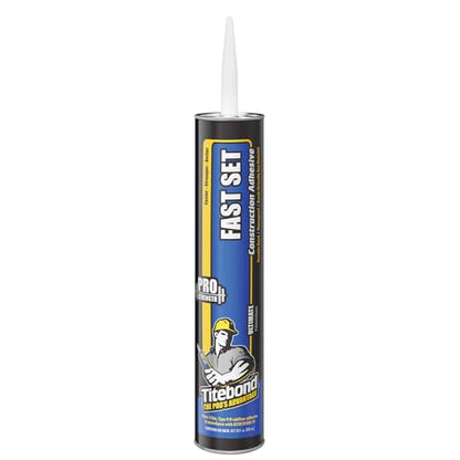 Titebond Fast Set Polyurethane Construction Adhesive – Waterproof – 4222, 28 Oz.