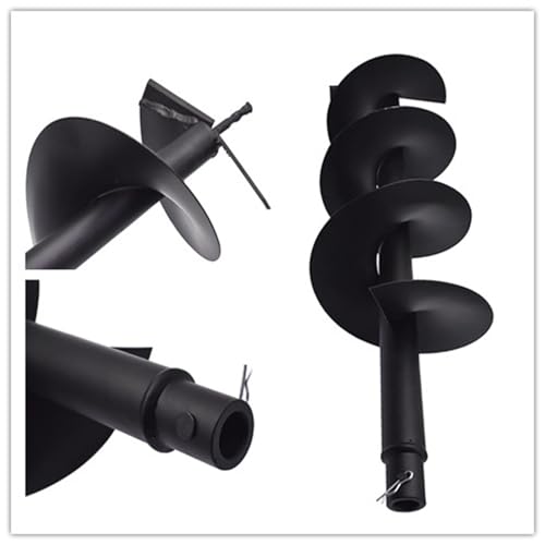 8Inch Auger Drill Bit, Planting Garden Planter Garden Drill Bit Post Hole Rapid Planter Compatible Auger Machine Head with 3/4In Shaft - size: 8Inch