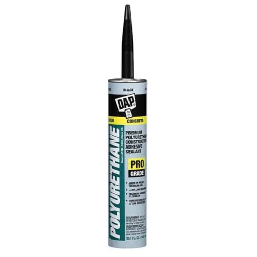 DAP Polyurethane Premium Construction Adhesive Sealant, Black, 10.1 Oz (7079818816) - color: Black