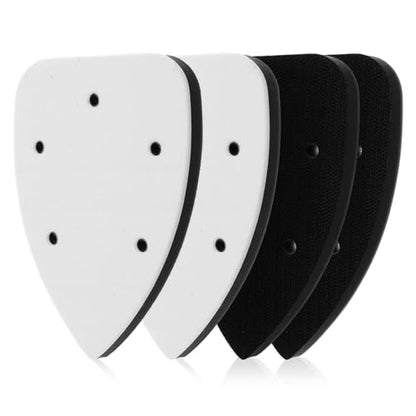4 Pcs Mouse Sander Pads, 5 Holes Foam Sanding Pads for Orbital Sander Soft Density Sponge Interface Sanding Pad for Detail Sander Woodworking