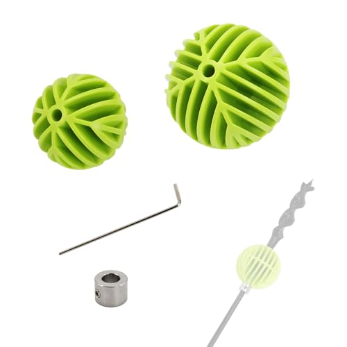Flex Bit Placement Tool & Bumper Ball Guide Kit for 3/16" Shank Drill Bits - Includes 1-3/4" & 2-5/16" Guides for Cable Installation - style: 5.5mm PVC Bumper Balls