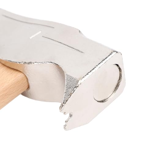 MWT 005 MH Roofing Hatchet, 17oz Drywall Hammer Hatchet, Magnet Roofing Hatchet, Carbon Steel Shingling Hammer with Wooden Handle, for Roof Repair, 13.4in, Weak Magnetic
