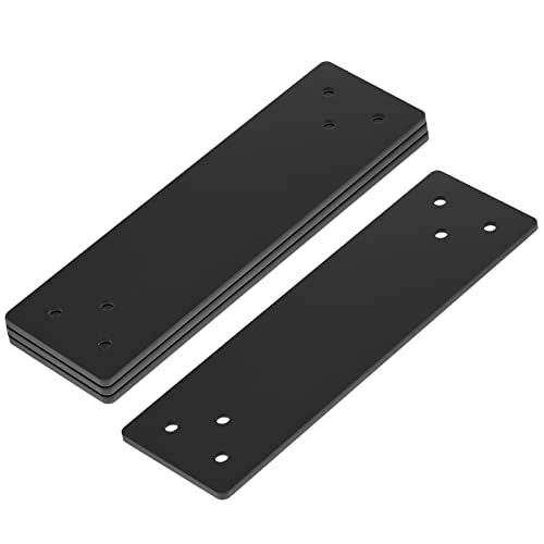 4 Pcs 10'' x 3'' Straight Mending Plates for 4x4 Wood Post, 11 Gauge