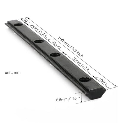 10Pcs 1010 Aluminum Extrusion Hardware Accessories Straight Bracket - style: 10 set straight bracket with m5